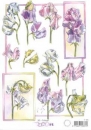3D Schneidebogen Blumen rosa