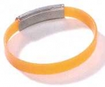 Schmuckelement: Armband elastisch orange