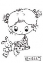 Clear Stamp S.W.A.L.K, Mädchen mit Tieren, 01