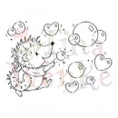 Clear Stamp Igel mit Bubbles