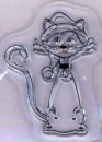 Mini Clear Stamp Katze mit Mütze