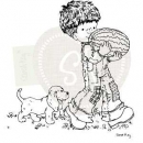 Clear Stamp Sarah Kay, André mit Wassermelone
