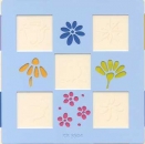 Embossing-Schablone (Block) Blume, Vogel, Schmetterling
