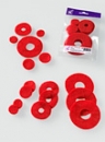 Nadelflies Ringe tomatenrot