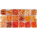 Glasperlenset orange