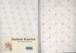 Set Doppelkarten zart mit Rosen bedruckt, inkl. Couverts
