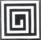 Moosgummistempel Irrgarten