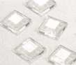 Mosaik Kunststoff quadratisch transparent