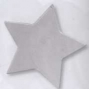 Plexiglas-Einlagescheibe Stern