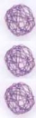 Rattan-Kugel violett