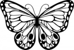 Silhouette Schablone Romantic Butterfly