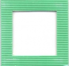 Schüttelkarte Quadrat Welle grün