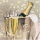 Serviette Champagner