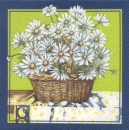 Serviette Margarittenstrauss