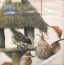 Serviette Vogelhaus, Meisenknödel