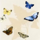 Serviette Schmetterlinge creme