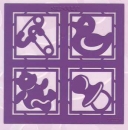 Embossing-Schablone Silhouette Baby