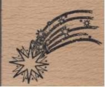 Stempel Stern mit Schweif