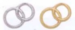 Verzierwachs Ringe verschlungen gold